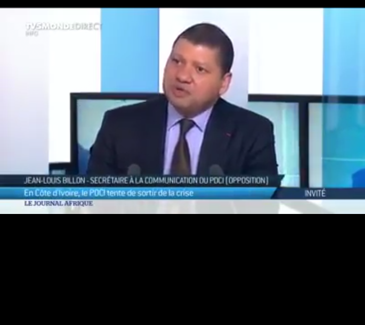 Offensive diplomatique du Pdci sur Tv5 monde : Jean Louis Billon secrétaire à la communication de communication : ‘’ Nous sommes focalisés sur 2020’’