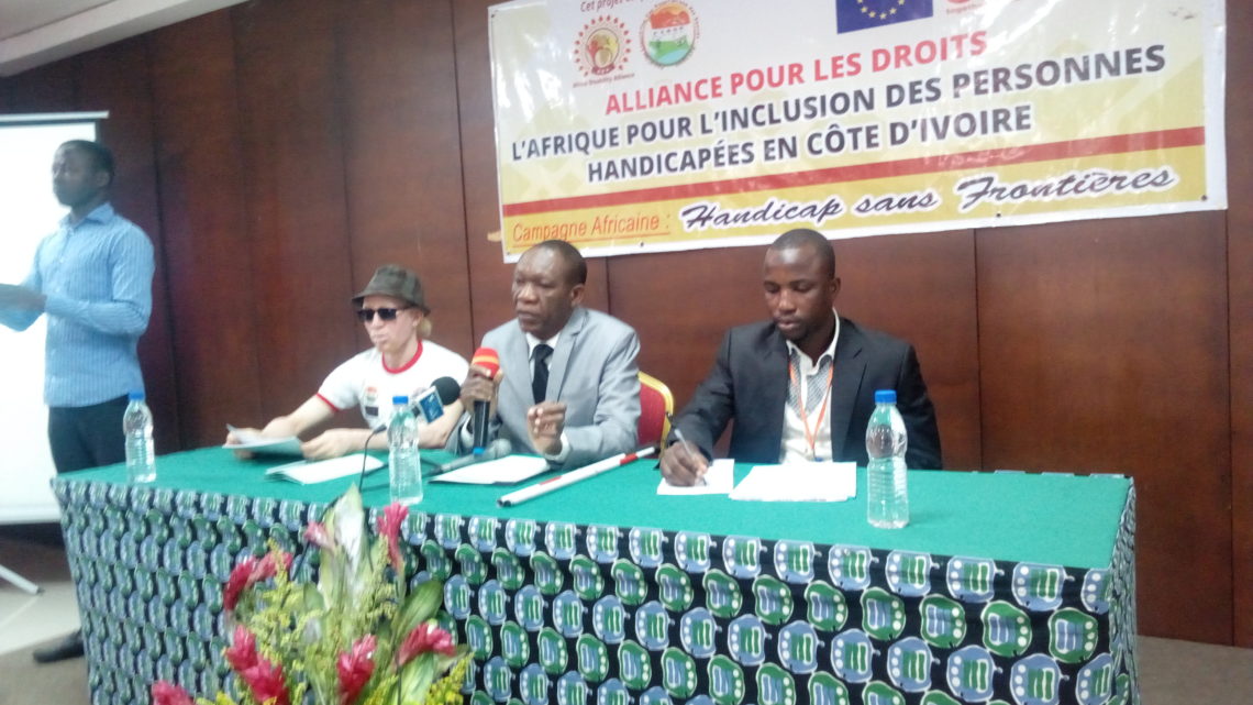 CONFÉRENCE DE PRESSE : Les handicapés de Côte d’Ivoire plaident pour l’application du protocole de Prétoria