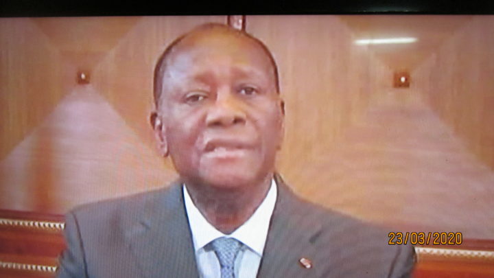 Côte d’Ivoire ( Covid 19) :Le ¨Président Ouattara déclare l’état d’urgence