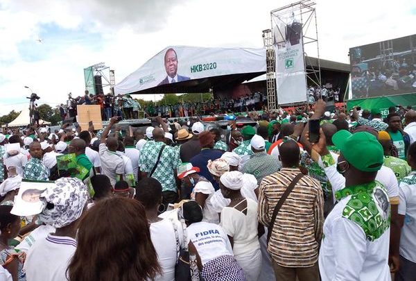 Investiture de Bédié : Démonstration de force du Pdci à Yamoussoukro.