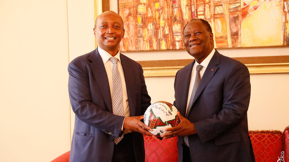 CAN 2023: Ouattara promet soutenir la Caf pour le succès de cette compétition